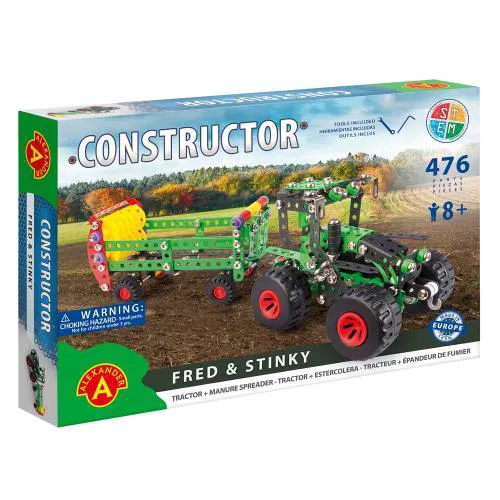 Constructor – Traktor mit Miststreuer "Fred & Stinky"