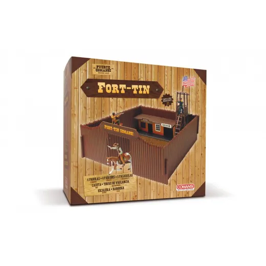 Fort-Tin - Wild West Spieleset inkl. 4 Figuren