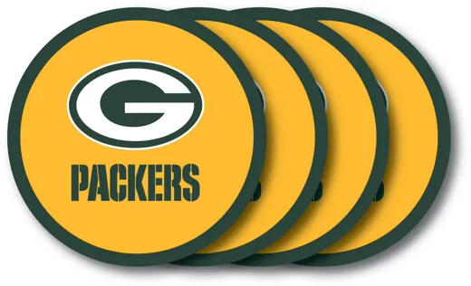 Green Bay Packers Vinyl-Untersetzer Set (4 Stk.)