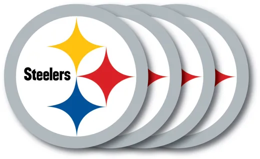 Pittsburgh Steelers Vinyl-Untersetzer Set (4 Stk.)