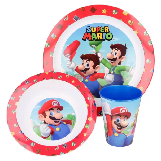 Super Mario - Geschirr-Set 3-teilig