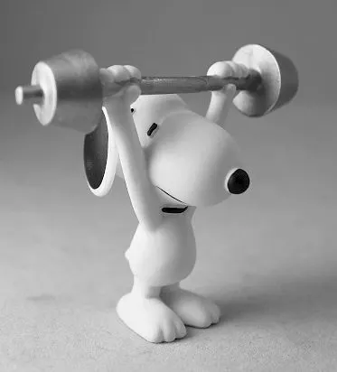 Snoopy - Gewichtheber