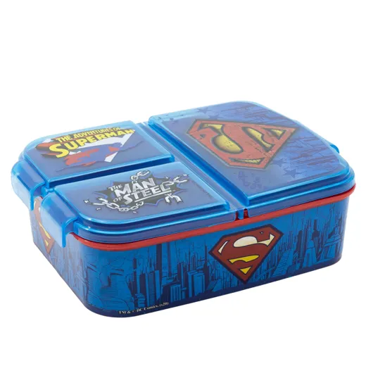 Superman - Lunchbox mit Fächern