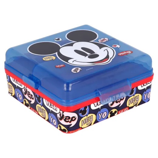 Mickey Mouse "IT`s A MICKEY THING" - quadratische Lunchbox mit Fächern