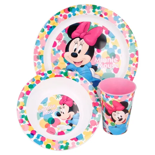 Minnie Mouse "FEEL GOOD" - Geschirr-Set 3-teilig