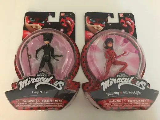 Miraculous Set - Ladybug & Lady Noir (bewegliche Spielfiguren)