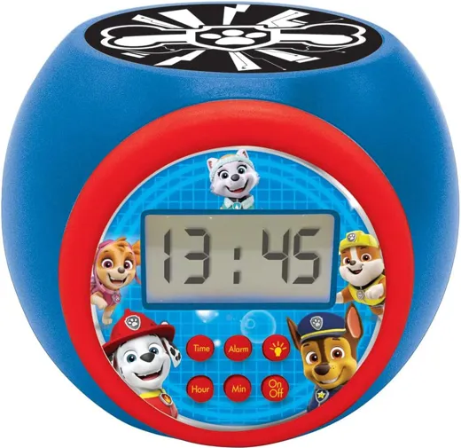 Paw Patrol Projektionswecker mit LED Farbwechsel und Timer-Funktion