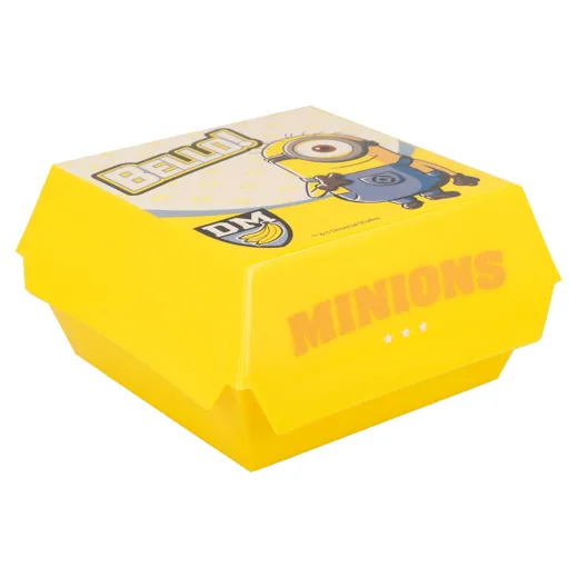 Minions - Lunchbox im Style einer Burgerbox