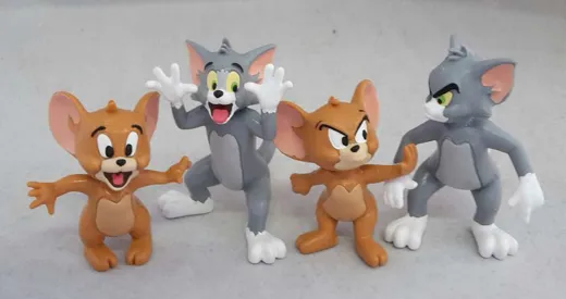 Tom und Jerry Figuren-Set bestehend aus 4 Figuren