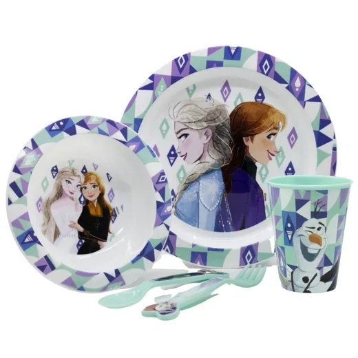 Frozen II "EISMAGIE" - Geschirr-Set 5-teilig