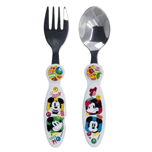 Mickey Mouse "FUN-TASTIC" - Kinderbesteck Set 2-teilig