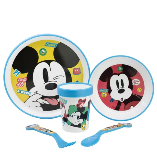 Mickey Mouse - Premium Geschirr-Set 5-teilig