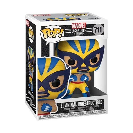 Funko POP! Marvel - Lucha Libre: El Animal Indestructible, Wolverine (Nr. 711)