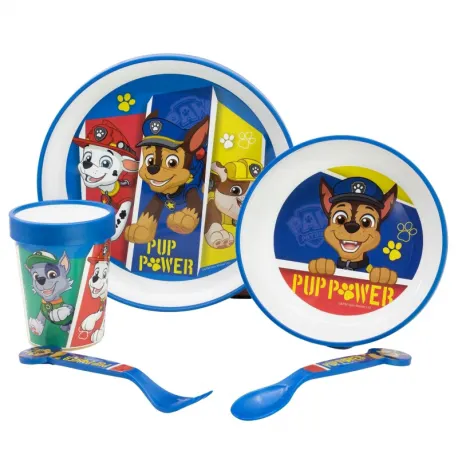 Paw Patrol "PUP POWER" - Premium Geschirr-Set 5-teilig, rutschfest