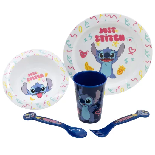 Stitch - Geschirr-Set 5-teilig