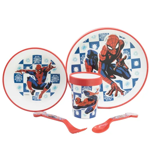 Spiderman - Premium Geschirr-Set 5-teilig, rutschfest