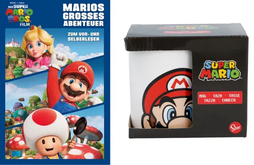 Super Mario - Geschenkset Buch und Tasse