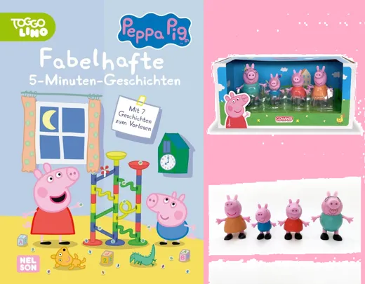 Peppa Pig - Geschenkset Buch und Figuren (Family Set)