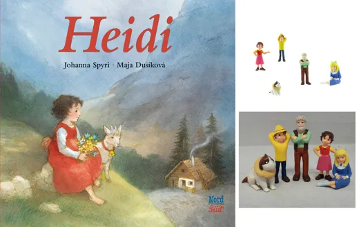 Heidi - Geschenkset Buch und Figuren