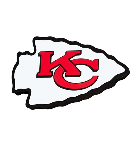 Kansas City Chiefs 3D Fan Foam Super Size Wall Sign, Grösse ca. 35 x 35 cm