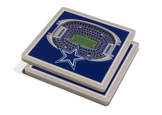 Dallas Cowboys 3D StadiumView Untersetzer 2er Set 10 cm x 10 cm