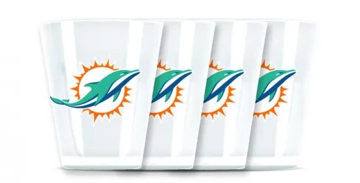 Miami Dolphins 4 Shot-Gläser