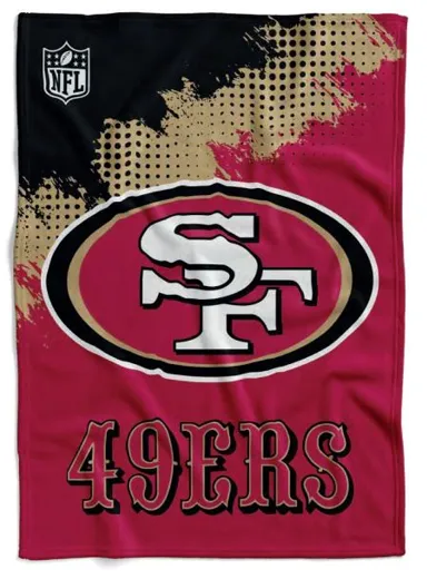 San Francisco 49ers Flannel Decke /Throw "CORNER"  150x200cm