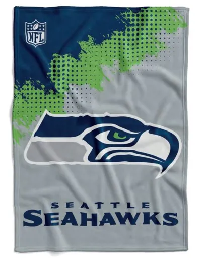 Seattle Seahawks Flannel Decke /Throw "CORNER"  150x200cm