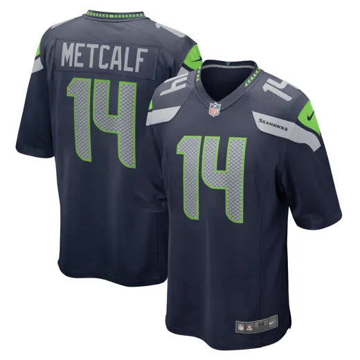 Seattle Seahawks Nike Game Jersey Metcalf 14 S