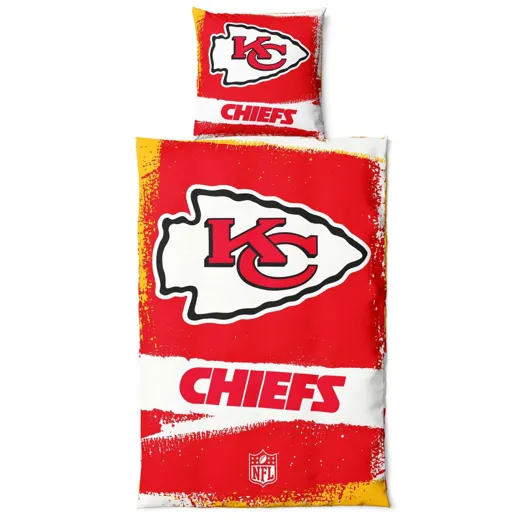 Kansas City Chiefs Bettwäsche-Set "RAW"  135x200 + 80x80cm