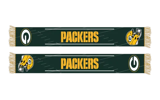 Green Bay Packers HD Knitted Jaquard Scarf  145x20cm