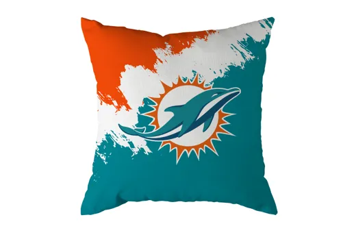 Miami Dolphins Dekor Kissen "Brush" 50x50cm