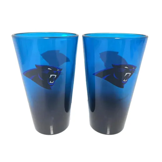 Carolina Panthers Pint Glass Set 16 oz./475 ml