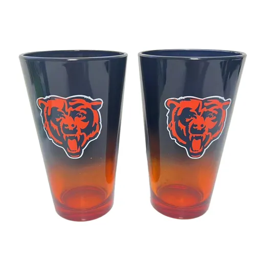 Chicago Bears Pint Glass Set 16 oz./475 ml