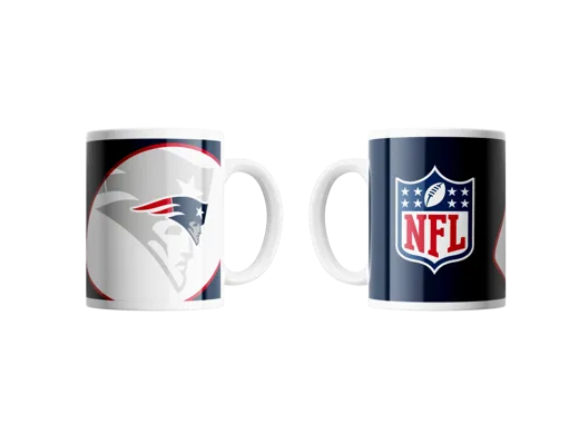 New England Patriots Mug Shadow Logo & Shield 330ml