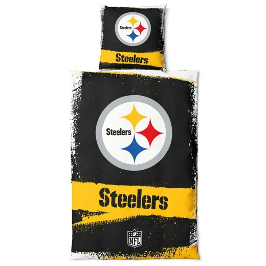 Pittsburgh Steelers Bettwäsche-Set "RAW"  135x200 + 80x80cm