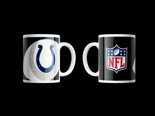 Indianapolis Colt Classic Mug Shadow Logo & Shield 330ml