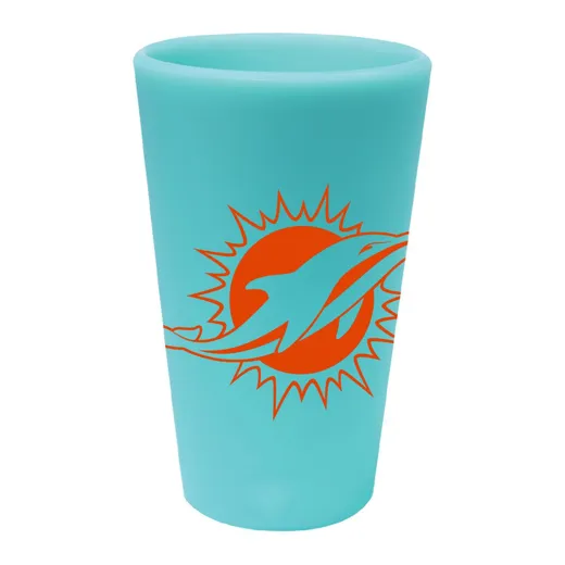 Miami Dolphins Silicone Pint Glass