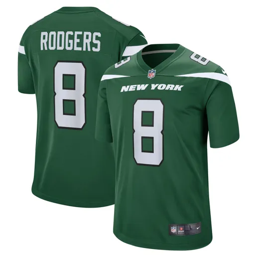 New York Jets Nike Home Game Jersey Rodgers 8 M