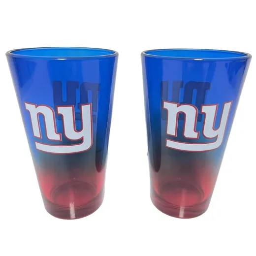 New York Giants Pint Glass Set 16 oz./475 ml