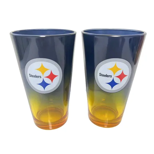 Pittsburgh Steelers Pint Glass Set 16 oz./475 ml