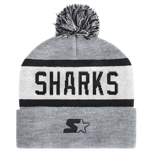 San Jose Sharks Black Ice Beanie