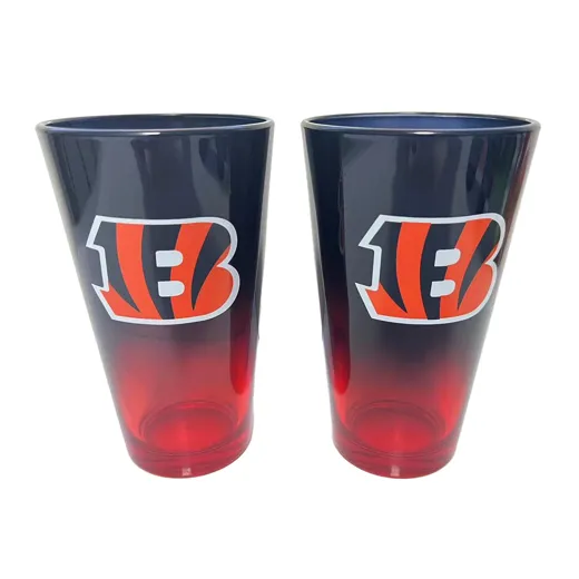 Cincinnati Bengals Pint Glass Set 16 oz./475 ml