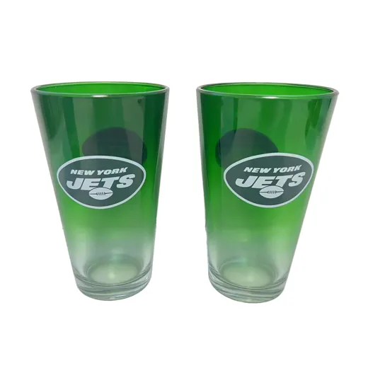 New York Jets Pint Glass Set 16 oz./475 ml