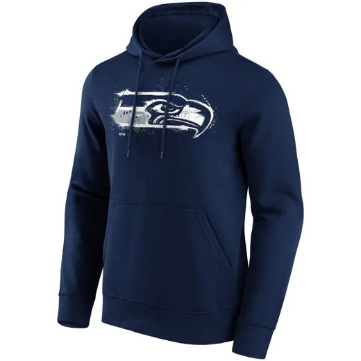 Seattle Seahawks Splatter Crest Graphic Hoodie XL