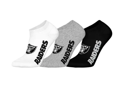 Las Vegas Raiders 3pk Sneaker Socks 35-38