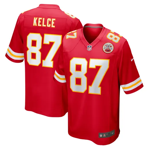 Kansas City Chief Nike Home Game Jersey Kelce 87 L