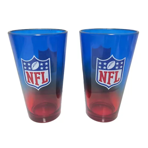 NFL Shield Pint Glass Set 16 oz./475 ml