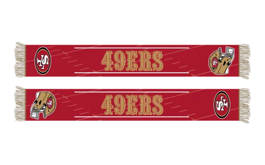 San Francisco 49ers HD Knitted Jaquard Scarf  145x20cm