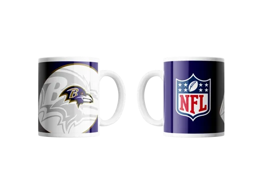 Baltimore Ravens Classic Mug Shadow Logo & Shield 330ml